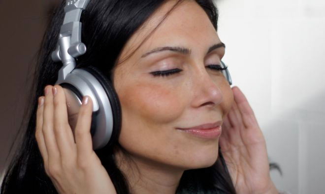 Listening to music